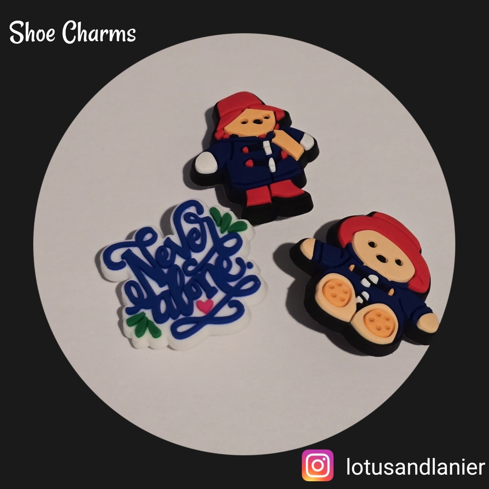 Shoe Charms Paddington Bear Set Of 3